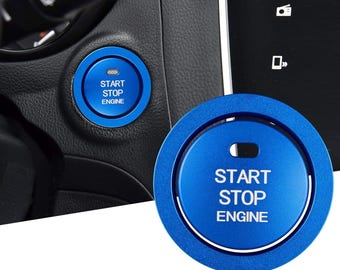 Premium Subaru Start Stop Button Cover Blue Aluminum Ignition Ring Interior Trim Forester Outback Impreza Legacy BRZ XV