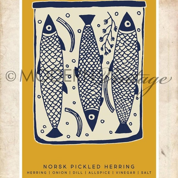 Norsk Pickled Herring Print - DIGITAL