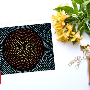 Sun Burst- Blank Note Card