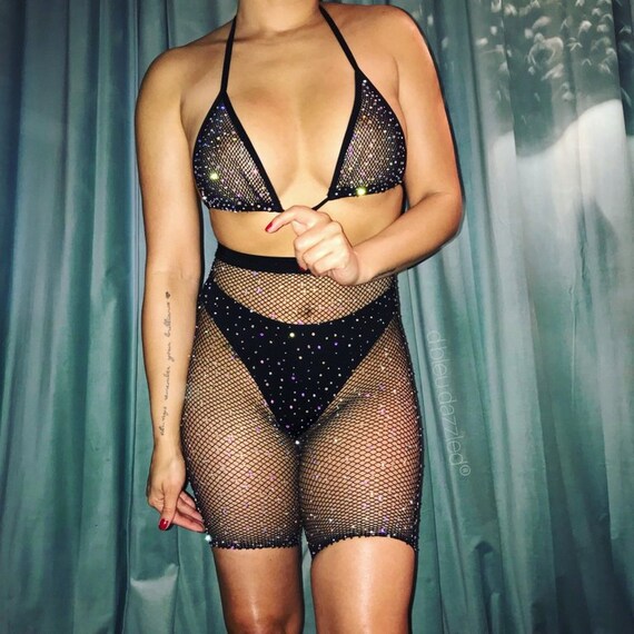 biker fishnet shorts