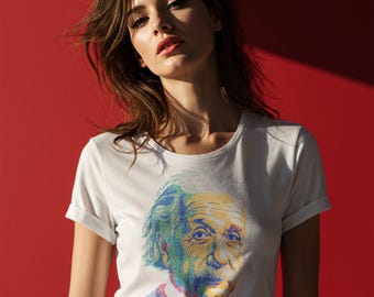 Abstract Portrait T Shirt, Pop Art Graphic Tee, Colorful Face Illustration Shirt, Modern Artistic T Shirt, Unisex Creative Gift