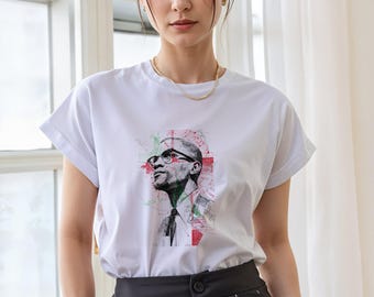 Abstract Portrait Graphic T Shirt, Modern Face Art Tee, Artistic Illustration Shirt, Minimalist Streetwear T Shirt, Unisex Art Lover Gift