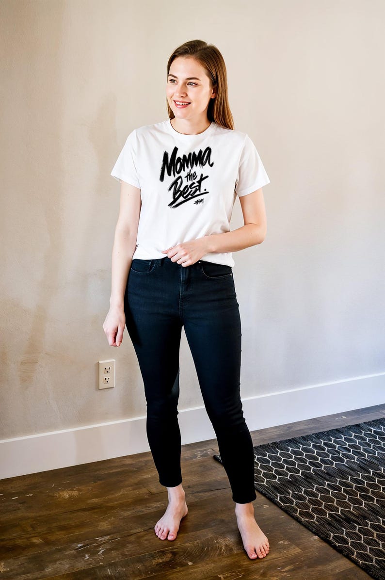 Momma The Best T Shirt, Mom Graphic Tee, Mother's Day Gift Shirt, Mama Quote T Shirt, Trendy Typography Tee, Gift for Mom, Unisex Tee image 10