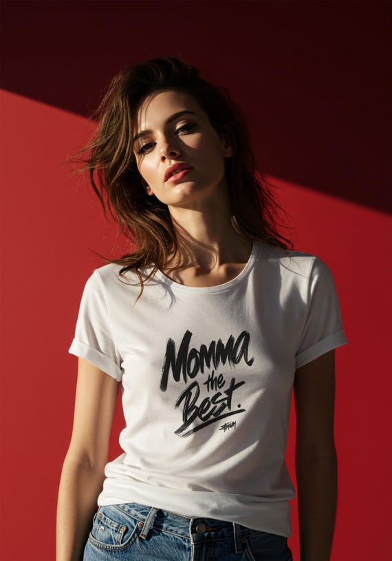 Momma The Best T Shirt, Mom Graphic Tee, Mother's Day Gift Shirt, Mama Quote T Shirt, Trendy Typography Tee, Gift for Mom, Unisex Tee
