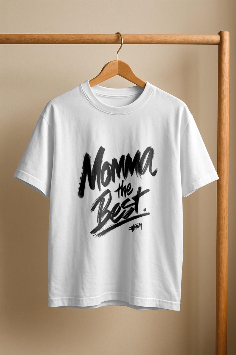 Momma The Best T Shirt, Mom Graphic Tee, Mother's Day Gift Shirt, Mama Quote T Shirt, Trendy Typography Tee, Gift for Mom, Unisex Tee image 9