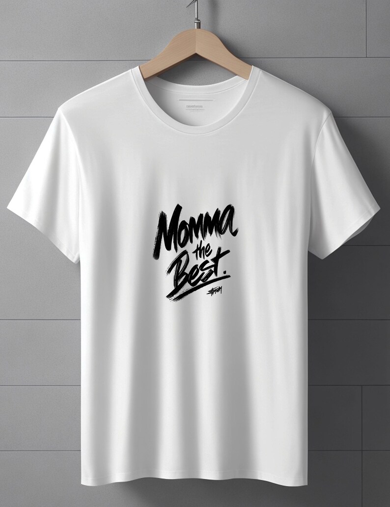 Momma The Best T Shirt, Mom Graphic Tee, Mother's Day Gift Shirt, Mama Quote T Shirt, Trendy Typography Tee, Gift for Mom, Unisex Tee image 14