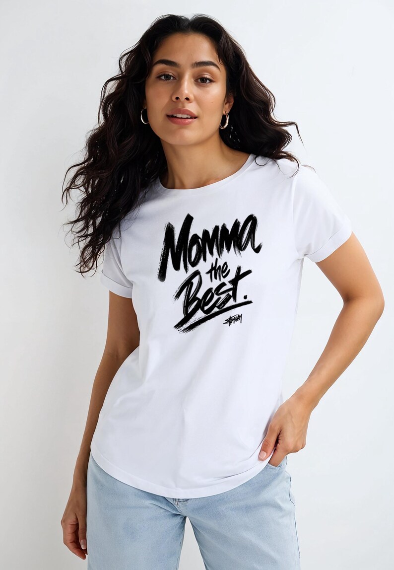 Momma The Best T Shirt, Mom Graphic Tee, Mother's Day Gift Shirt, Mama Quote T Shirt, Trendy Typography Tee, Gift for Mom, Unisex Tee image 15