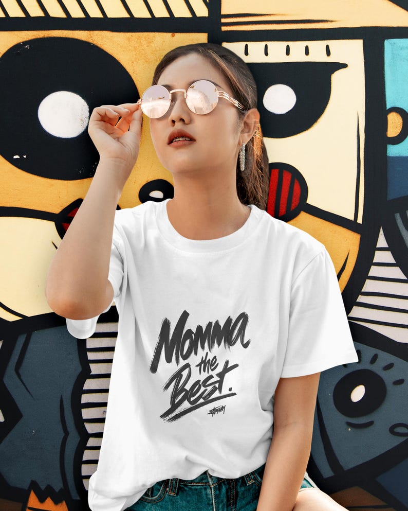 Momma The Best T Shirt, Mom Graphic Tee, Mother's Day Gift Shirt, Mama Quote T Shirt, Trendy Typography Tee, Gift for Mom, Unisex Tee image 11