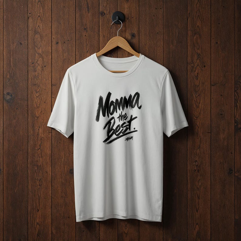 Momma The Best T Shirt, Mom Graphic Tee, Mother's Day Gift Shirt, Mama Quote T Shirt, Trendy Typography Tee, Gift for Mom, Unisex Tee image 6