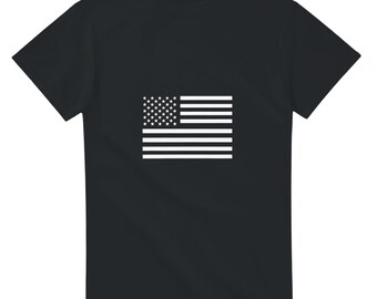 American Flag T Shirt, USA Flag Tee, Patriotic Graphic Shirt, Minimalist USA T Shirt, Fourth of July Shirt, Unisex Independence Day Tee