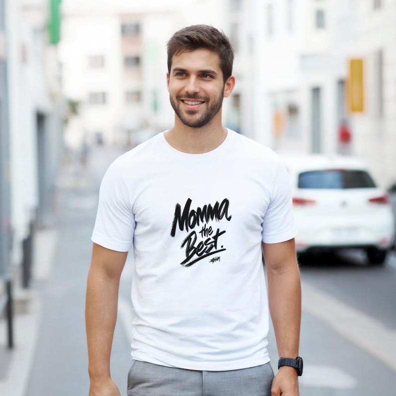 Momma The Best T Shirt, Mom Graphic Tee, Mother's Day Gift Shirt, Mama Quote T Shirt, Trendy Typography Tee, Gift for Mom, Unisex Tee image 13