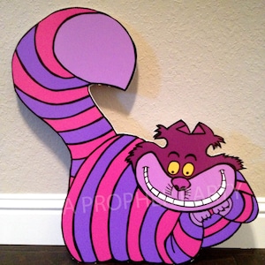 Alice in Wonderland -  Wonderland Party - Wonderland Birthday - Cheshire Cat - Wonderland Prop - Yard Display - Room Decor - Onederland