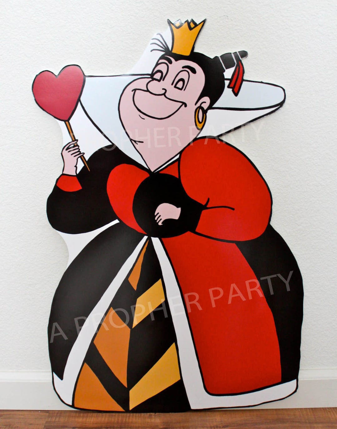 Disney's Alice in Wonderland Cake Topper Set Featuring the Queen of Hearts