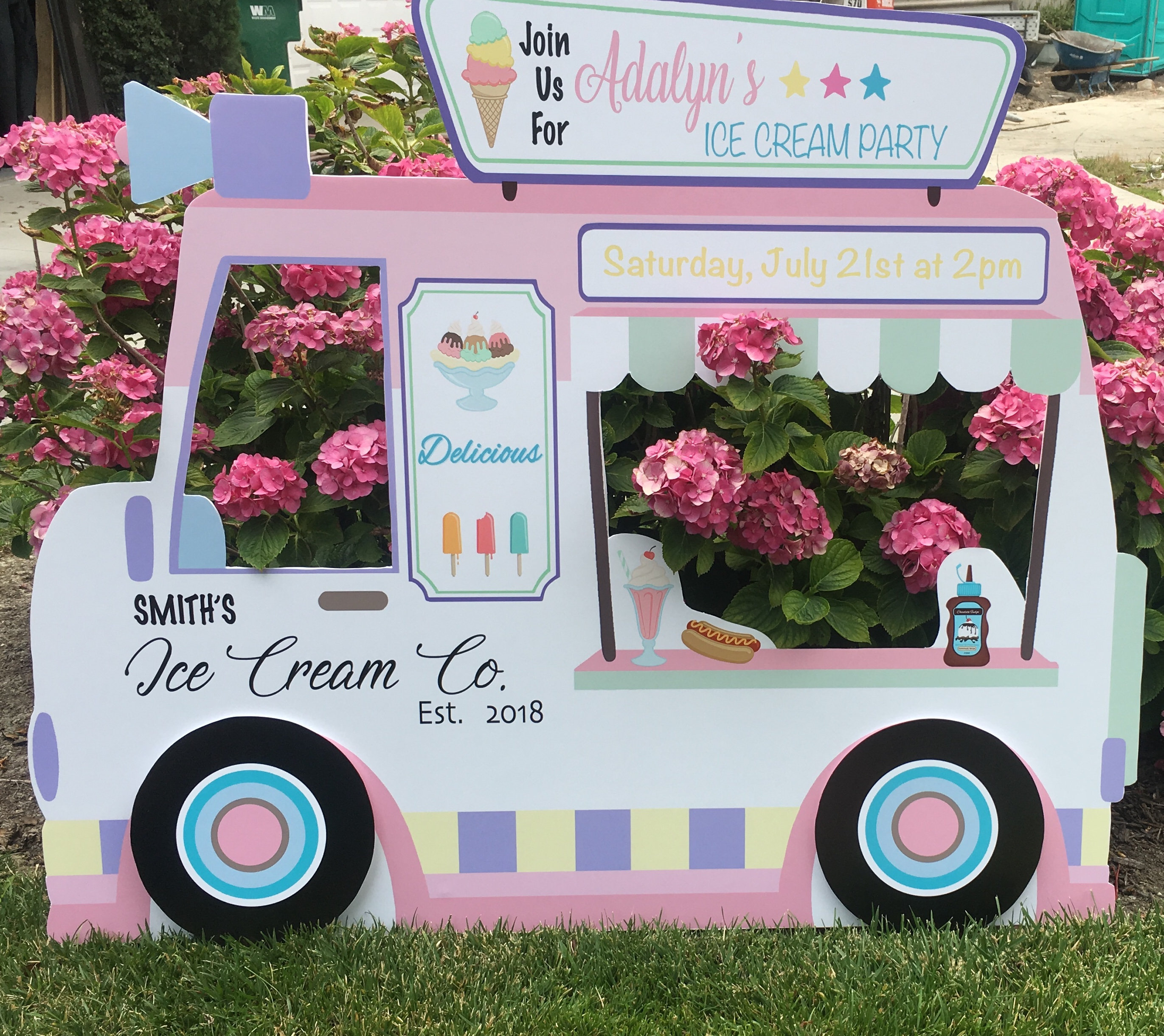 Ice Cream Party Ice Cream Truck Ice Cream Prop Ice Cream Etsy