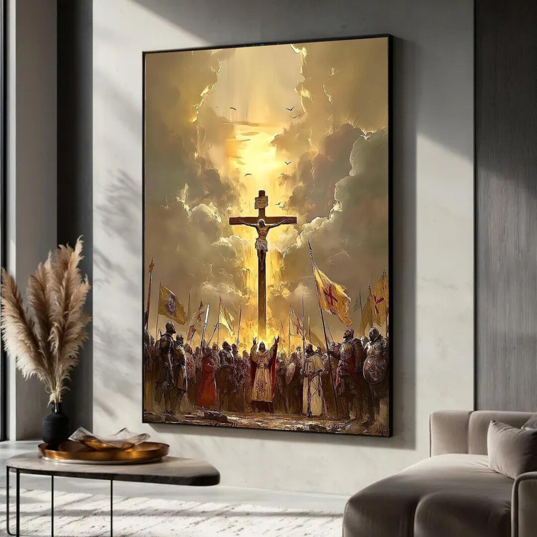 Crusaders Canvas Print, Medieval Knight Religious Wall Art - Etsy