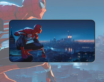Hero Desk Mat | Gaming Mouse Pad, superhero inspired mouse pad, non slip desk mat, gift for friends, vibrant color mouse pad, gamer setup