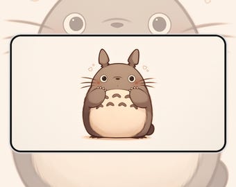 Joli tapis de bureau animal potelé | Tapis de souris Kawaii Studio, tapis de souris inspiré des dessins animés, tapis de bureau anime, cadeau pour elle, tapis de bureau antidérapant