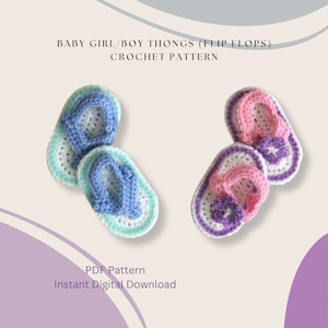 Tangas Bebe Niña, Tangas Bebe Niño, Chanclas Niña, Chanclas Niño, Patrón de Ganchillo, DESCARGA DIGITAL, Patrón PDF
