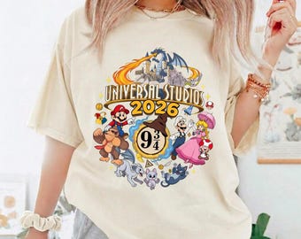 Comfort Colors Universal Studios 2026 Family Shirt, Epic Universe Mario Tee, Universal Family Vacation Matching Shirt, Trip Gift Ideas 21