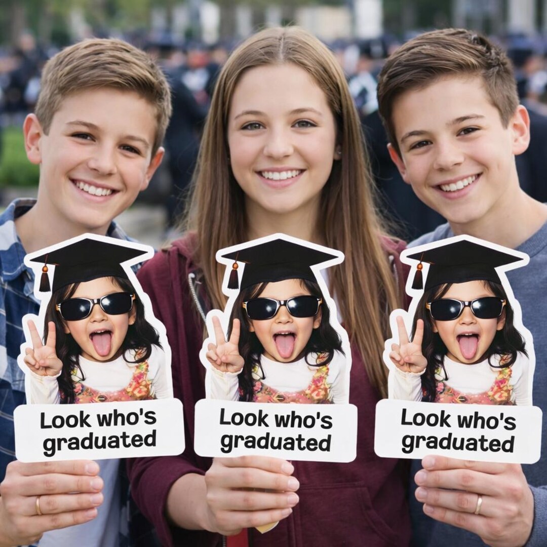 Custom Graduation Fan With Photo Sign, Funny Senior Class of 2026 Gift ...