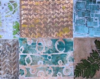 bundle 24 gelli prints on card stock 5 x 7 for journals scrapbooking mixed media collage arts crafts as pictured