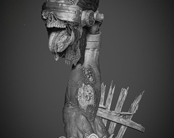 Popiersie Cyklopa Zombie | Popiersie Nieumarłego Bohatera w formacie STL | Model do druku 3D | Cyfrowy plik STL