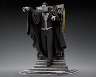 Rzeźba Drakuli | Hrabia Ciemności, model STL | Model do druku 3D | Cyfrowy plik STL