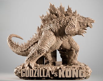 Godzilla – Escultura de Godzilla / Estatua STL del Titán Legendario / Modelo de Impresión 3D / Archivo STL Digital