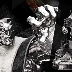 Könnte beinhalten: Ein Set aus drei Keramikbechern mit gesprenkelter, matter Oberfläche. Die Becher sind in Creme-, Hellgrau- und Dunkelgrautönen gehalten. Jeder Becher hat ein schlichtes, minimalistisches Design, ideal für Kaffee oder Tee.