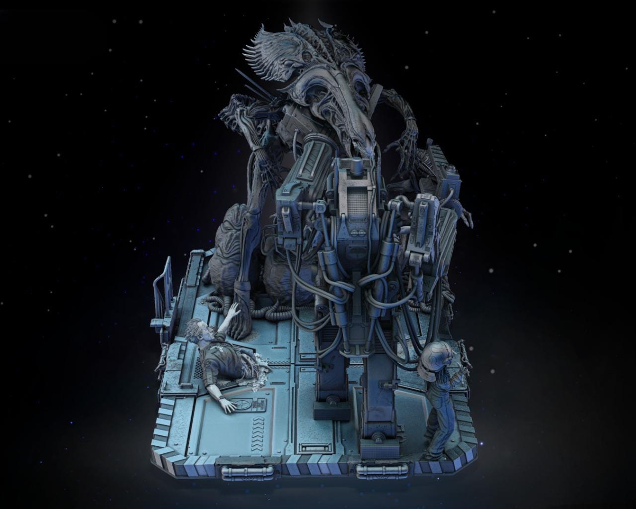 Aliens – Alien Diorama Complete | the Ultimate Alien Encounter STL ...