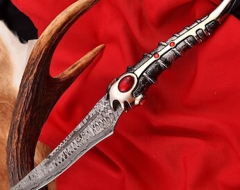 Catspaw Knifw – Arya Stark-inspirerad replika | Game of Thrones samlarfigur i Damaskus-stil | Present till honom
