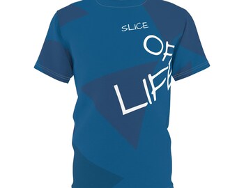 Slice of Life Tee | Blue Geometric Graphic Shirt