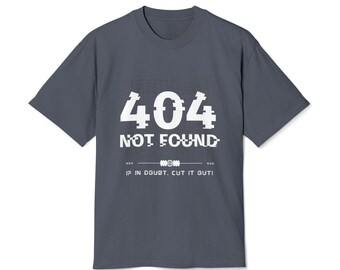 404 Not Found Tee | Glitch Tech Grid Graphic T-Shirt