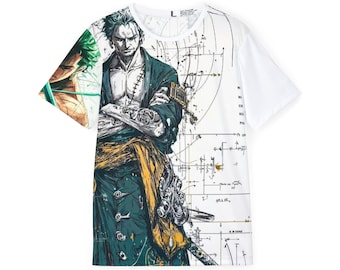 Sword-Wielding Samurai Illustration Sports Jersey | All-Over Print