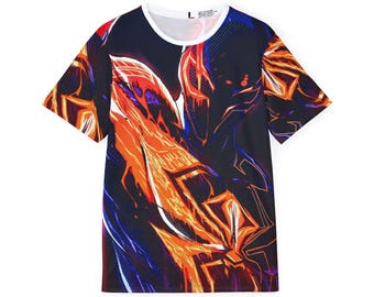 Neon Spider Emblem Jersey | All-Over Print Athletic Top