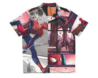 Spider-Man Comic Panel Hawaiian Shirt | All-Over Print