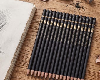 14 Piece Professional Drawing Sketching Pencil Set Graphite Artist Pencils for Shading Sketching and Art Projects