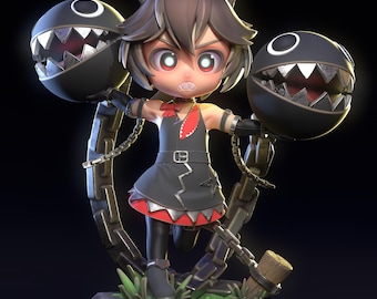 Mario Bros – Chompette | Garden Menace STL Statue | 3D Print Model | Digital STL File
