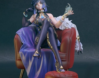 Genshin Impact – Statua STL di Yelan / Midnight Dominion / Modello di stampa 3D / File STL digitale