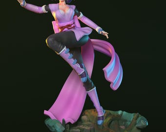 Sheena Fujibayashi Summoner STL Statue - Tales of Symphonia 3D-Druckmodell (Digital File)