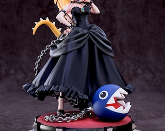 マリオブラザーズ – クッパ姫 | クッパ女王 STL 像 | 3D プリントモデル | デジタル STL ファイル