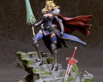Fate/Grand Order – Artoria | STL-standbeeld van de nobele koning | 3D-afdrukmodel | Digitaal STL-bestand