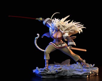 Mushoku Tensei – Ghislaine | Beastblade Dominion STL-standbeeld | 3D-afdrukmodel | Digitaal STL-bestand