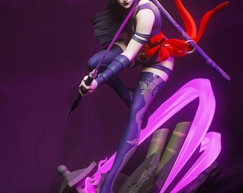 Marvel Rivals – Psylocke | Psi-Blade Eclipse STL Statue | 3D Print Model | Digital STL File