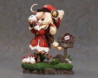 Genshin-impact – Klee | Boomshine Fury STL-standbeeld | 3D-afdrukmodel | Digitaal STL-bestand
