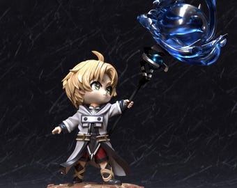 Mushoku Tensei – Rudeus Greyrat | Mana Awakening STL-standbeeld | 3D-afdrukmodel | Digitaal STL-bestand