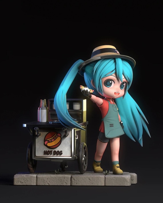 Hatsune Miku Chibi STL – Bubble Pop Eclipse 3D Print Model