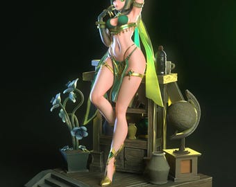 Genshin-impact – Nefer | Desert Sigil STL-standbeeld | 3D-afdrukmodel | Digitaal STL-bestand