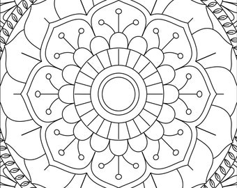 25 páginas para colorir de mandala para adultos ou crianças para impressão