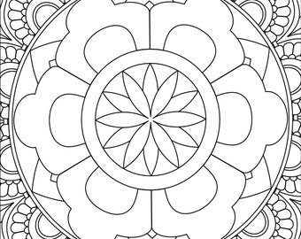 25 Mandala Coloring Pages for adults or Children Printables